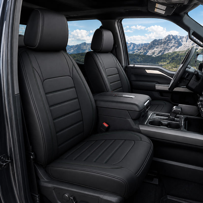 Custom For Ford F150 Car Seat Covers Full Set Compatible (2015-2026)