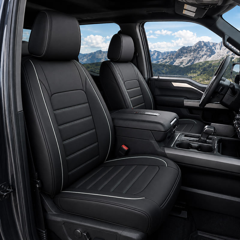 Custom For Ford F150 Car Seat Covers Full Set Compatible (2015-2026)