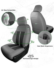 Load image into Gallery viewer, Custom Leather Seat Covers for Ford F-150 (2015–2026) and F-250 F-350 F-450 XL XLT (2017–2026)