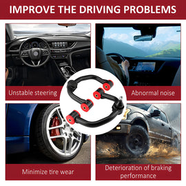 Front Upper Control Arms for Ford F-150 2004–2022 2–4 Inch Lift Heavy-Duty OEM Upgrade