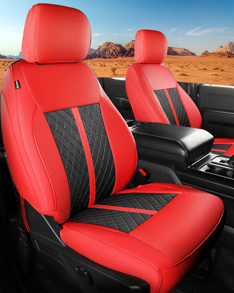 Custom Leather Seat Covers for Ford F-150 (2015–2026) and F-250 F-350 F-450 XL XLT (2017–2026)