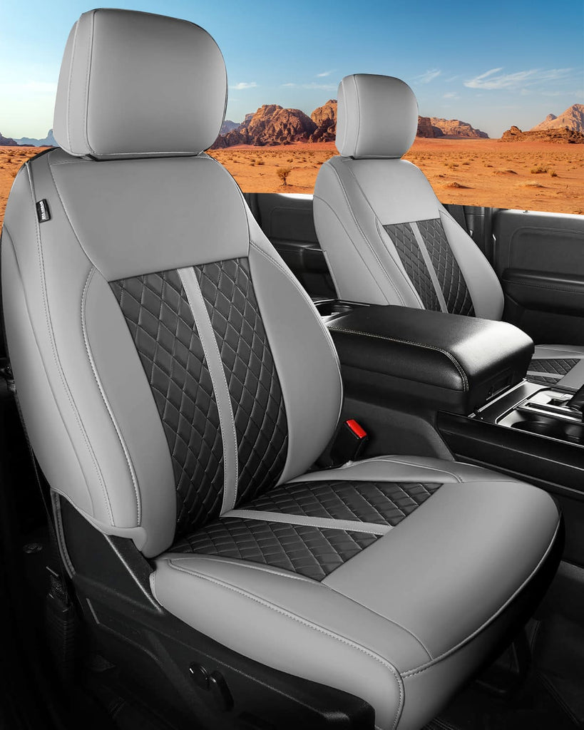 Custom Leather Seat Covers for Ford F-150 (2015–2026) and F-250 F-350 F-450 XL XLT (2017–2026)