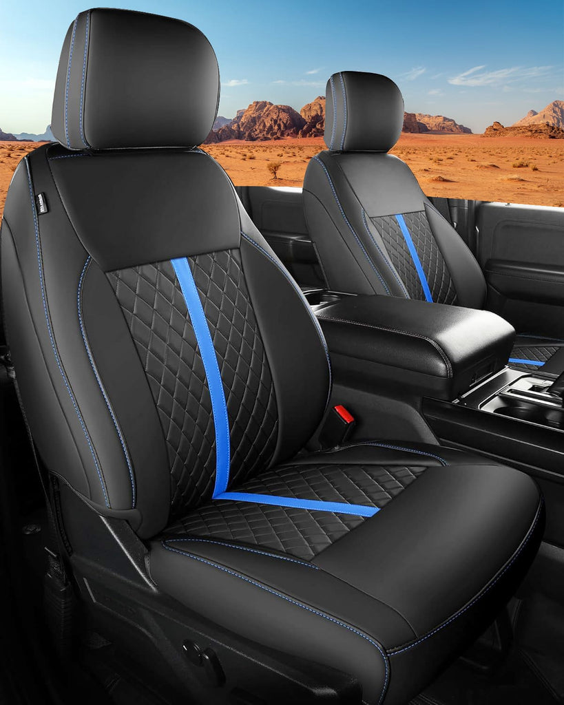 Custom Leather Seat Covers for Ford F-150 (2015–2026) and F-250 F-350 F-450 XL XLT (2017–2026)