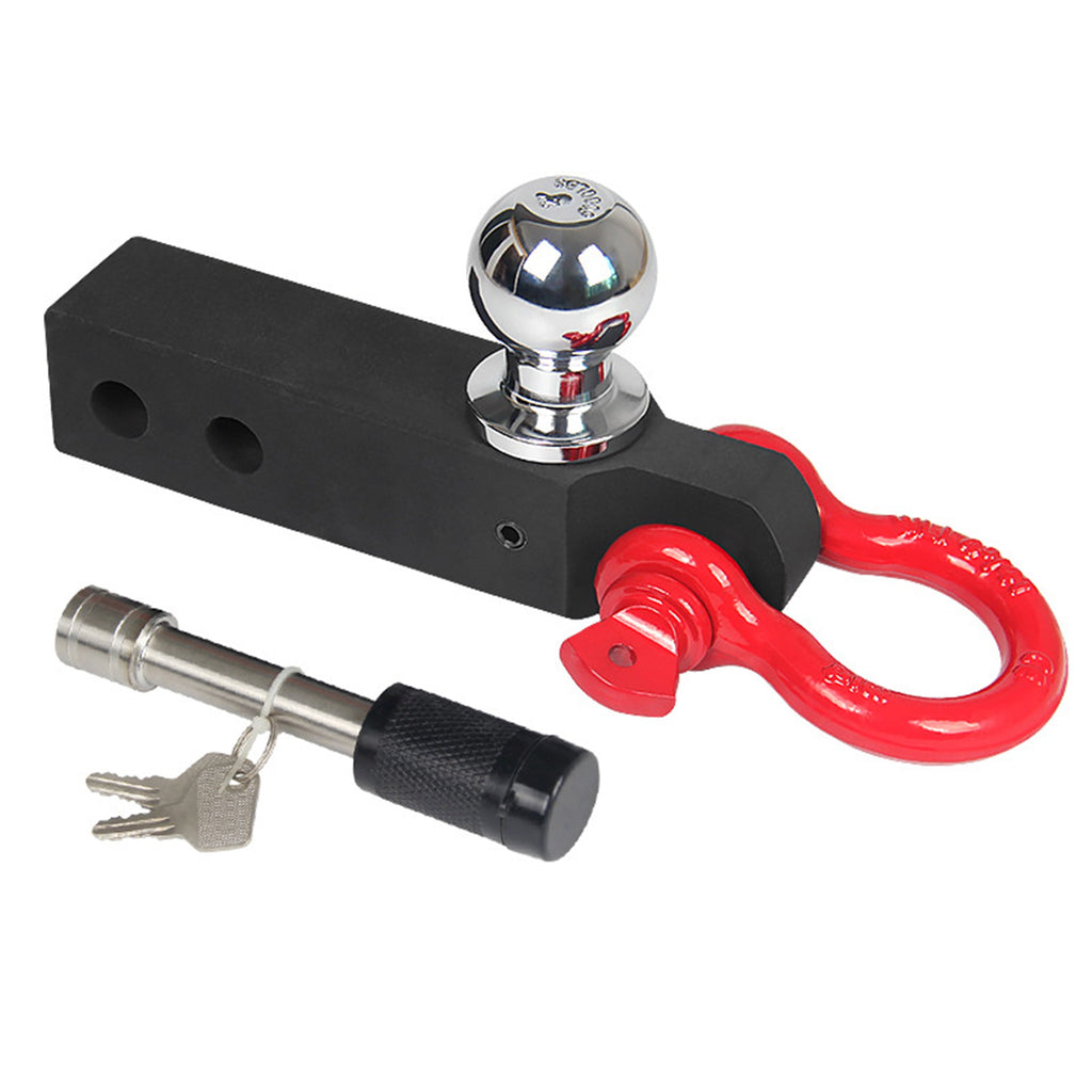 Solid Shank Shackle 13,000 lbs with 5/8" Trailer Hitch Lock ，Hitch Pin Lock