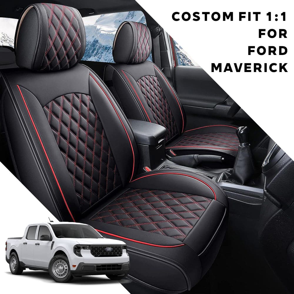 Custom Fit Ford Maverick(2022-2026) Leather Car Seat Covers Full Set