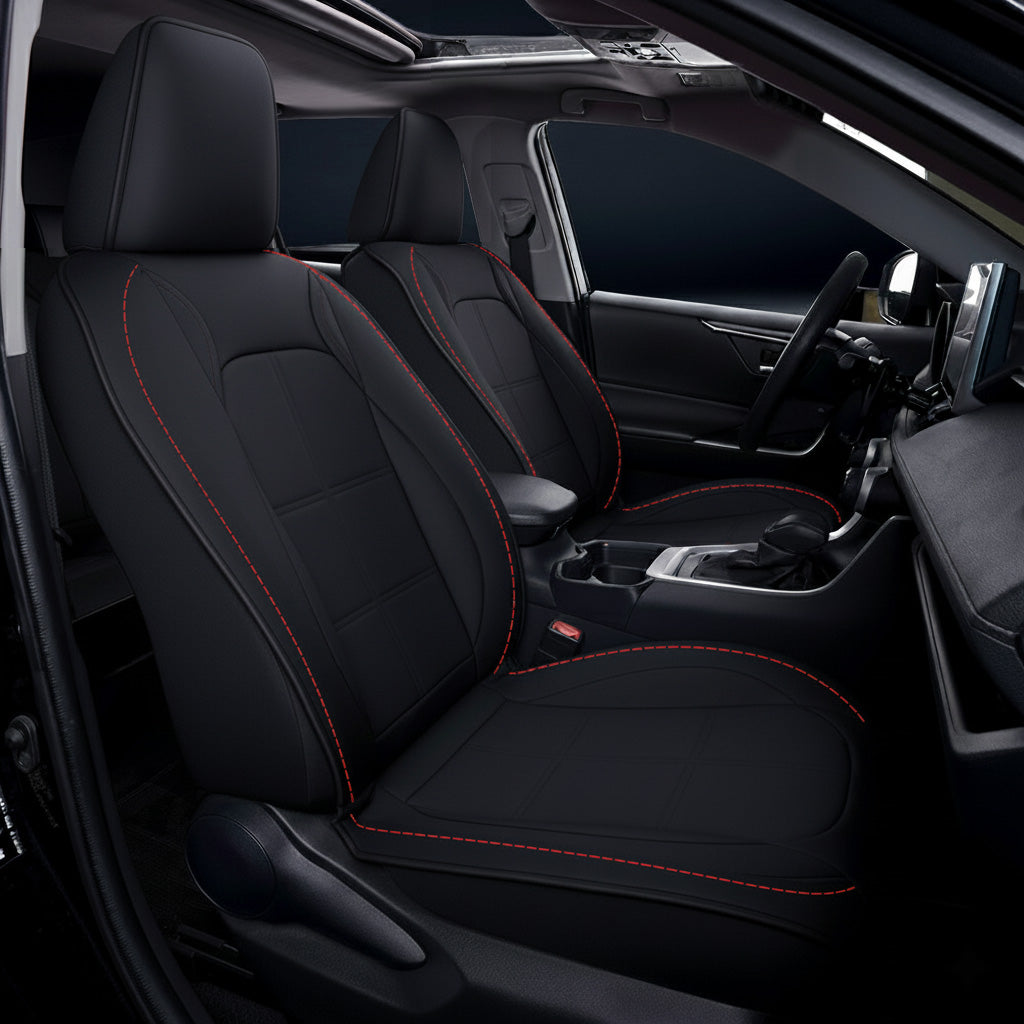 Waterproof Faux Leather Car Seat Covers – 5-Piece Universal Fit for Cars, SUVs & Trucks