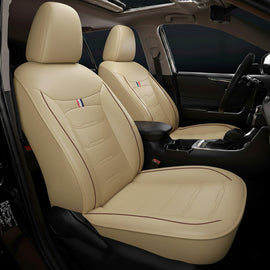 Universal Fit Faux Leather Car Seat Covers – 5-Piece Set, Waterproof, Easy Care for Most Vehicles