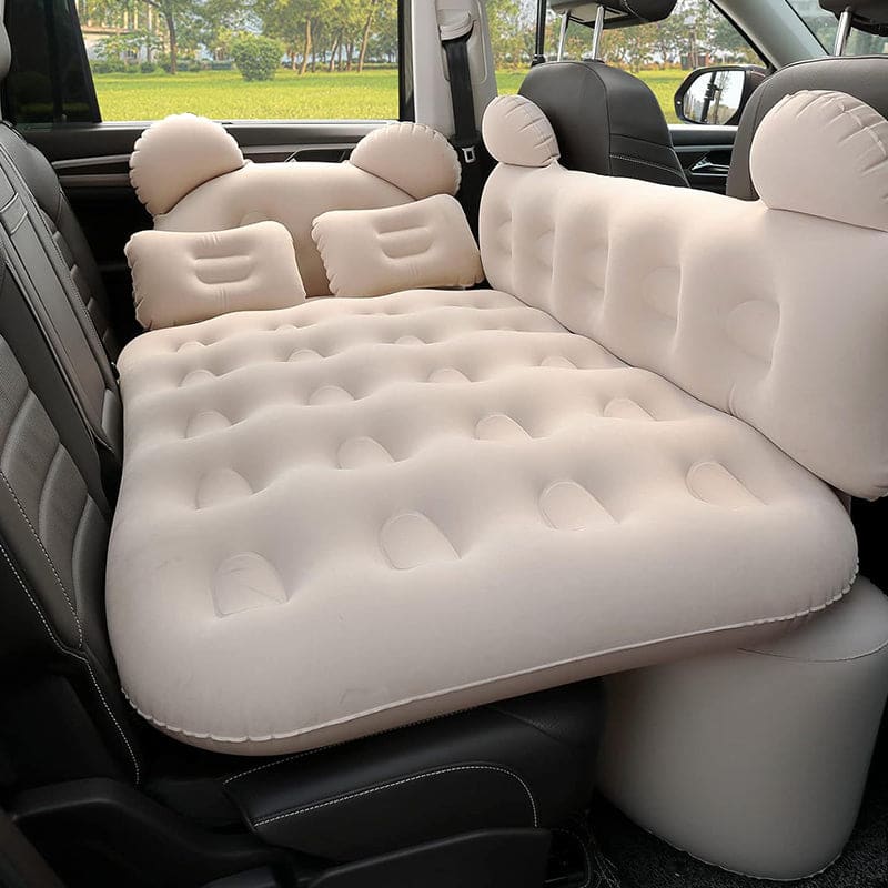 Car Inflatable Air Mattress, with Two Pillows for Camping Travel