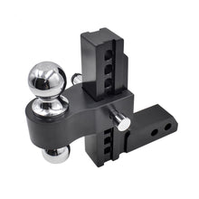 Load image into Gallery viewer, Adjustable drop trailer hitch mount with 2” and 2-5/16” ball