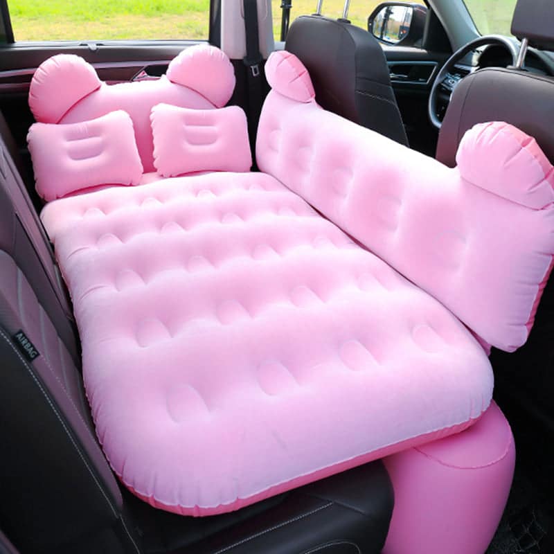 Car Inflatable Air Mattress, with Two Pillows for Camping Travel