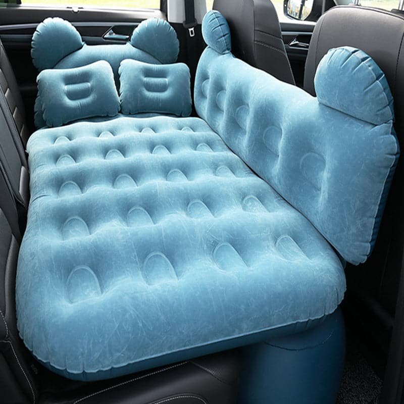 Car Inflatable Air Mattress, with Two Pillows for Camping Travel