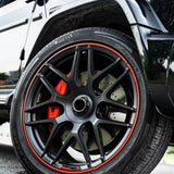 Forged wheels 21, 22 inches suitable for Mercedes-Benz G500, G63  Black with Red Lip Wheels(1PC)