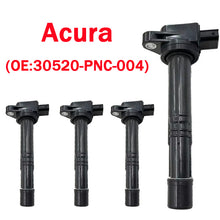 Load image into Gallery viewer, Ignition Coil Pack 4PCS for Acura – Replace 30520-PNC-004 30520-RWC-A01, Fix Misfire &amp; Restore Engine Power