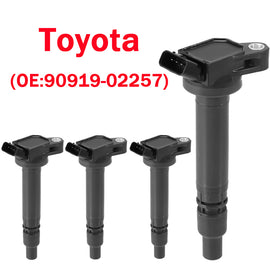 90919-02257 Ignition Coil 4 Pack for Toyota & Lexus – Direct Fit Replacement, Fix Misfire & Restore Engine Power