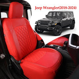 Special Leather Car Seat Covers Full Set for Jeep Wrangler(2018-2024)