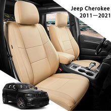 Load image into Gallery viewer, Jeep Grand Cherokee (2011–2021) Luxury Leather Seat Covers – Custom Fit Waterproof Full Set