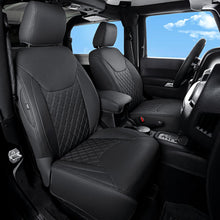 Load image into Gallery viewer, Custom Nappa Leather Car Seat Covers Full Set Special for Jeep Wrangler (2007-2024)