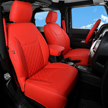 Load image into Gallery viewer, Custom Nappa Leather Car Seat Covers Full Set Special for Jeep Wrangler (2007-2024)