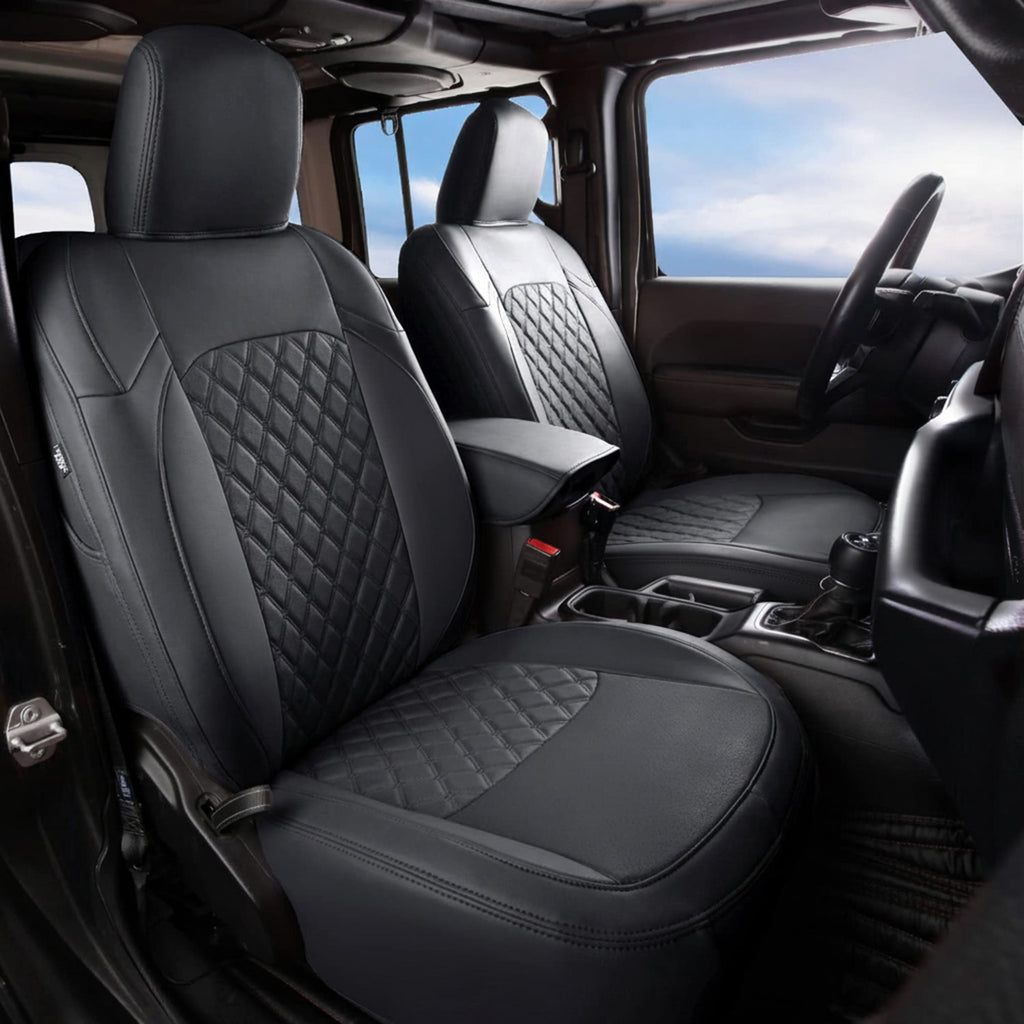 Custom Nappa Leather Car Seat Covers Full Set Special for Jeep Wrangler (2007-2024)
