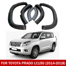 Load image into Gallery viewer, Front &amp; Rear Fender Flares Kit for Toyota Land Cruiser Prado LC150 2014–2018 – 6PCS Black Wheel Arch Trim, Direct Fit