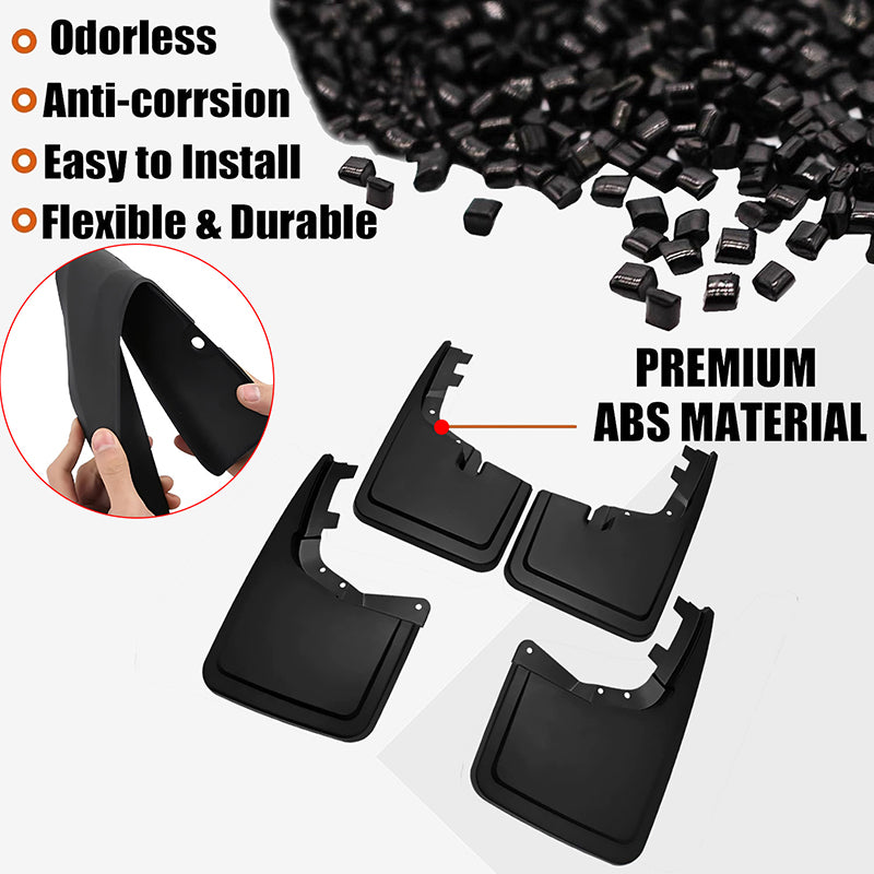 Amancarport® All-Weather Mud Flaps for 2021-2025 Ford F-150 (4PCS) - Front & Rear Splash Guards