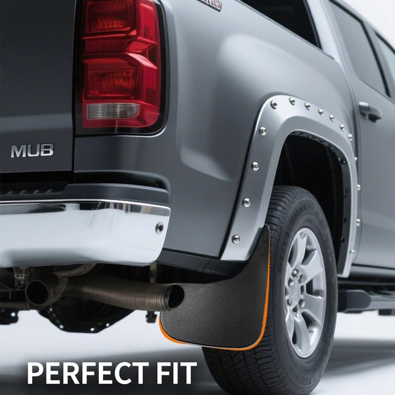 Amancarport® Mud Flaps for Trucks Mud Guards Compatible with 2014-2026 Chevrolet Silverado,4pcs Splash Guards Front & Rear