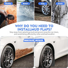 Load image into Gallery viewer, Amancarport® Mud Flaps for Tesla Model Y 2021-2025 - Front and Rear Splash Guards Mud Flaps, 4PCS Fender Flares Set