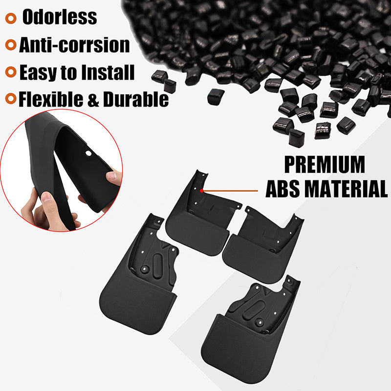 Amancarport® Mud Flaps for Toyota Tundra 2007-2026 , All-Weather Splash Guards , No-Drill Front & Rear Mudguards Set (4PCS)