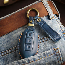 Load image into Gallery viewer, Genuine Leather Key Fob Cover for Nissan (3-5 Button)