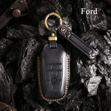 Genuine Leather Key Fob Cover for Ford (3-5 Buttons)