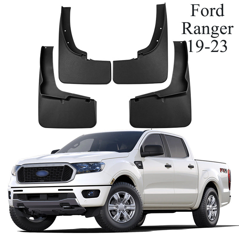 Mud Flaps for 2011-2025 Ford Ranger Front Rear Set 4PCS Splash Guards Fender Flares