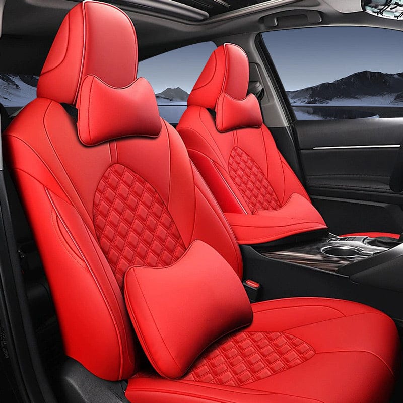 Custom for Toyota Camry(2018-2024) Sport Style Leather Car Seat Cover Full Set