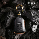 Genuine Leather Key Fob Cover for Honda