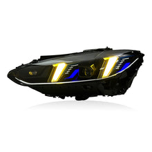 Load image into Gallery viewer, Snake Eyes Style Headlights for BMW 4 Series G22 G23 G26 M3 M4 (2021 - Present) Assembly Upgrade, Amber DRL