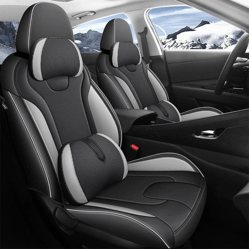 Luxury Leather Car Seat Cover Full Set For Hyundai Elantra (2021-2024)