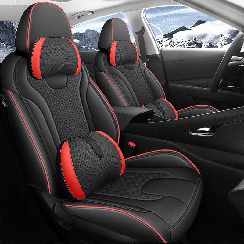 Luxury Leather Car Seat Cover Full Set For Hyundai Elantra (2021-2024)