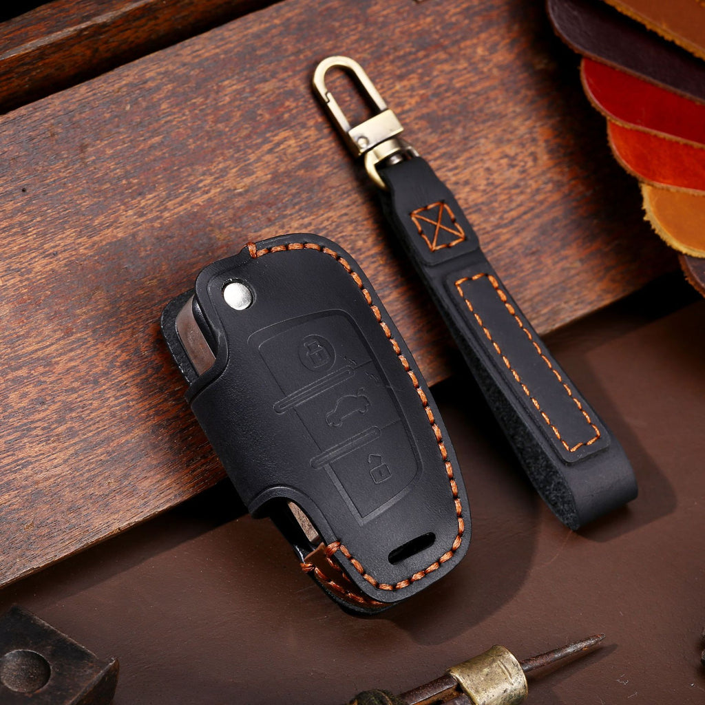 Suitable For New Audi High Quality Leather Key Cover A4L/Q5L/Q7/A4/A5/A6