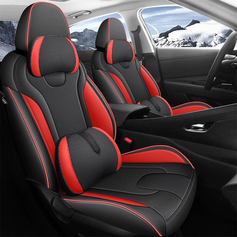 Luxury Leather Car Seat Cover Full Set For Hyundai Elantra (2021-2024)