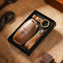 Load image into Gallery viewer, Genuine Leather Key Fob Cover for Ford (3-5 Buttons)