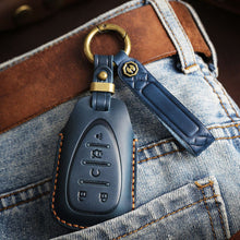 Load image into Gallery viewer, Genuine Leather Key Fob Cover for Chevrolet (2-6 Buttons)