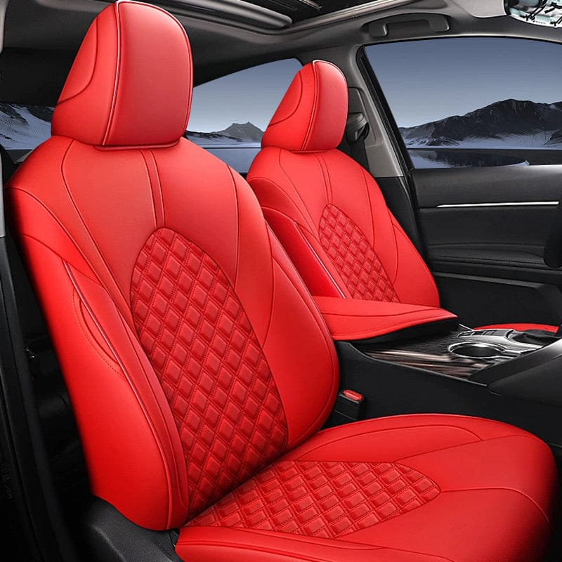 Custom for Toyota Camry(2018-2024) Sport Style Leather Car Seat Cover Full Set