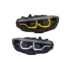 Load image into Gallery viewer, GTS Style LED Headlights for BMW 4-Series 2013-2020 F32 F82 F36 with Yellow DRL