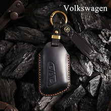 Load image into Gallery viewer, Genuine Leather Key Fob Cover for Volkswagen (3-5 Buttons)