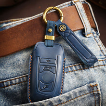 Load image into Gallery viewer, Genuine Leather Key Fob Cover for BMW