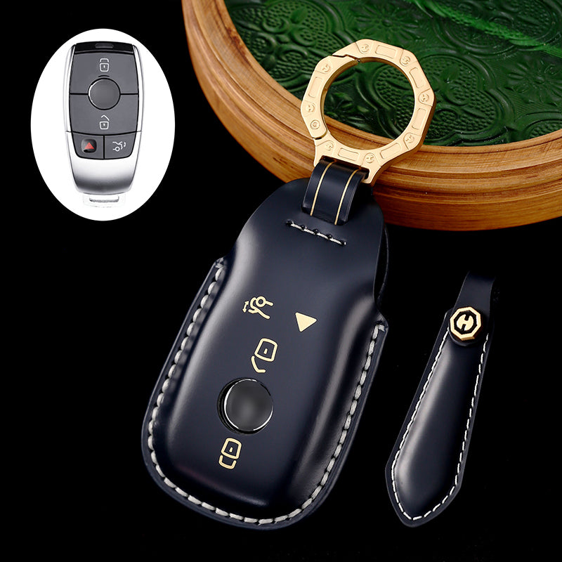 Genuine Leather Key Bag for Mercedes-Benz Maybach S450, E300L