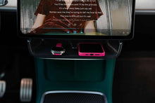 Load image into Gallery viewer, Center Console Under Screen Organizer Box Tray Storage Rack for Tesla Model 3 And Model Y