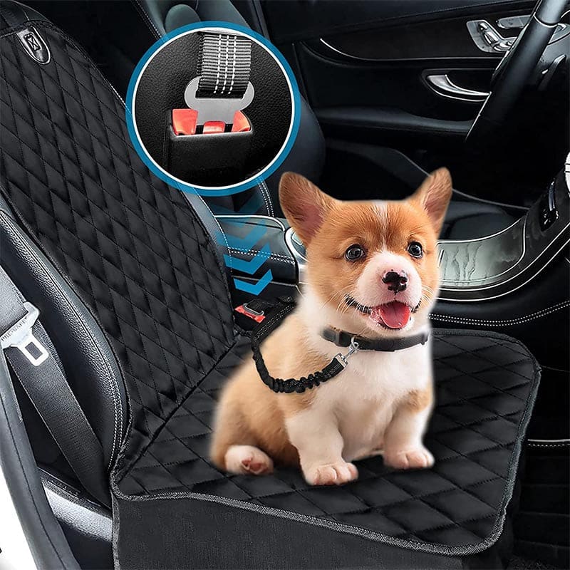 Dog car seat cover front row waterproof and scratch resistant