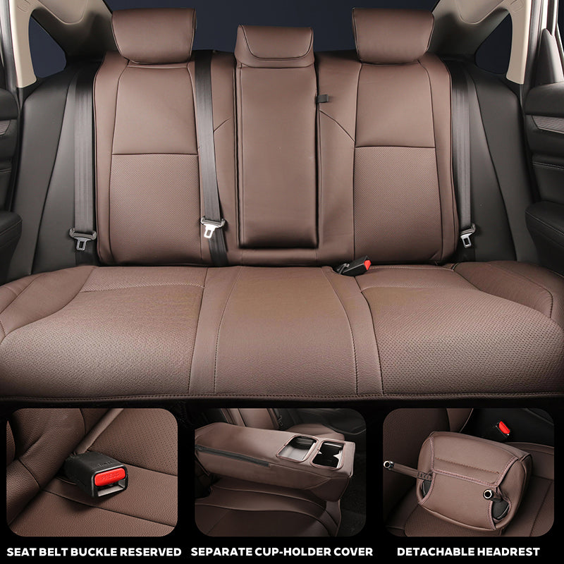 Custom Leather Car Seat Cover Full Set For Honda Accord(2013-2025)