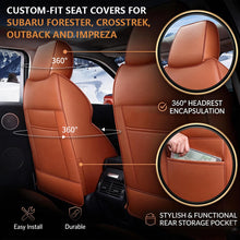 Load image into Gallery viewer, Custom For Subaru Forester, Crosstrek, Outback And Impreza (2009-2026) Leather Car Seat Covers Full Set