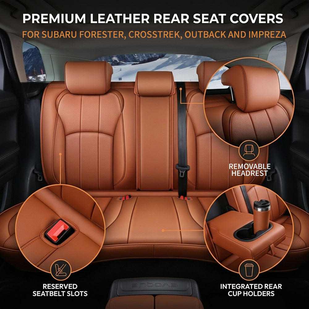 Custom For Subaru Forester, Crosstrek, Outback And Impreza (2009-2026) Leather Car Seat Covers Full Set